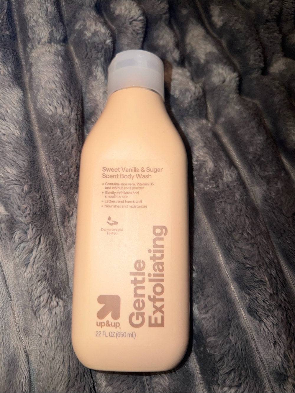 Gentle Exfoliating Sweet Vanilla & Sugar Scent Body Wash - Cream